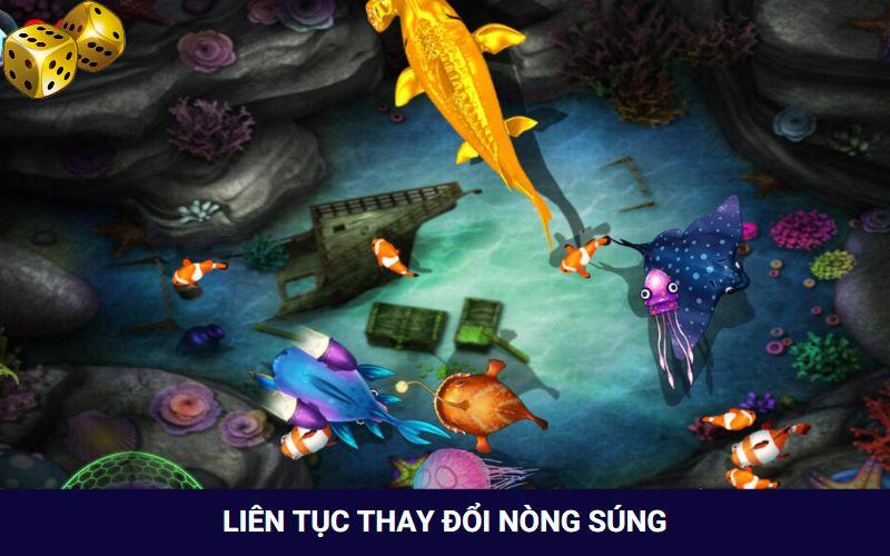 Liên tục thay đổi nòng súng khi săn mục tiêu