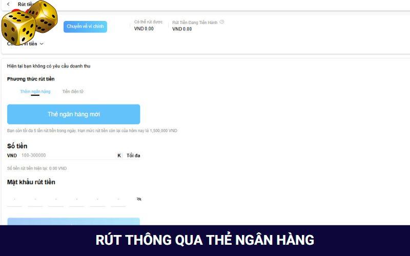 Rút qua ngân hàng an toàn, bảo mật